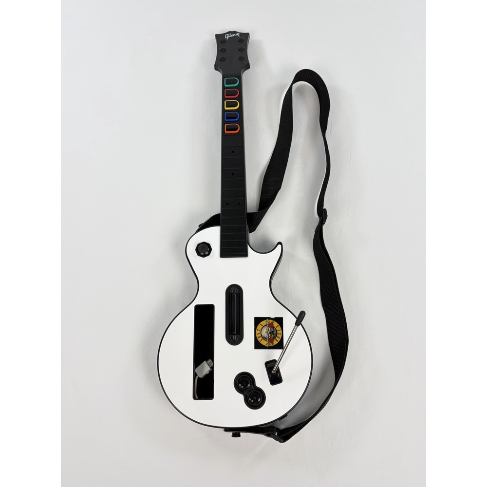 Guitar Hero III Gibson Les Paul Controller White Wii With Strap Untested